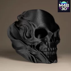 Decoração Caveira Moderna Para Sala - Skull 3D