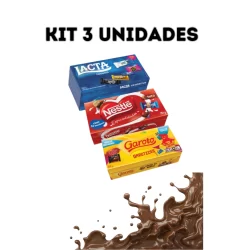 Caixa De Bombom kit 3 unidades kit chocolate lacta, nestlé, garoto as Melhores  presente chocolate páscoa imperdível