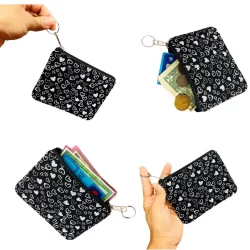 Bolsinha porta moedas, niqueleira ,porta cartões ,chaveiro porta moedas em tecido