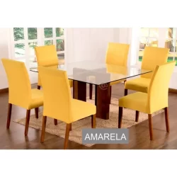 Capa Para Cadeira 01 Unidade Malha Para Sala Ou Cozinha