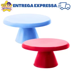 Boleira Cogumelo 22x11cm - Diversas Cores para Decoração e Suporte de Bolos
