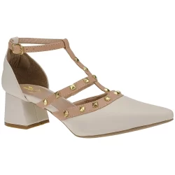 Sapato Feminino Scarpin Spyke Confort Saltinho Baixo Bloco Fivela 005