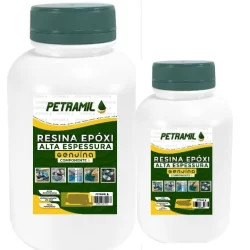 Resina Epóxi Petramil 300g. Resina de Alta espessura cristal. Indicada para trabalhos artesanais.