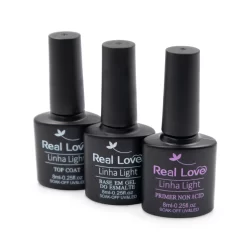 Kit Preparadores 3 Peças 8 ml Linha Light - Real Love
