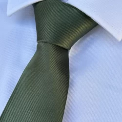 Gravatas Kit de 04 a 20 Verde Oliva Slim e Semi Slim Para Padrinhos Congressos e Eventos em Geral