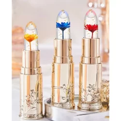 Lip Balm Labranche Sarah Beauty Lua e Neve Hidratante Labial Gloss Bálsamo Mágico muda de cor Com Desenho de Flor