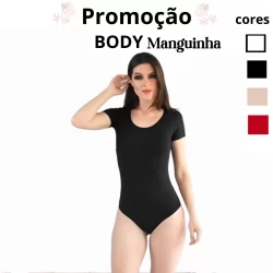 Body Feminino Manga Curta Canelado Atoalhado Anaruga Manguinha