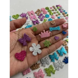 Kit 400 Adesivos Pet Colantes Em Eva Aplique Lacinhos Petshop Adereço Pet / Tamanhos Variados