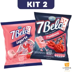 Bala 7 Belo Framboesa Iogurte Kit 2 Pacotes 500g - Arcor