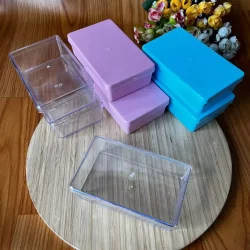 Caixa acrílica 13x7x3cm 3 ou 6 unidades festa infantil personalziado de luxo lembrancinha