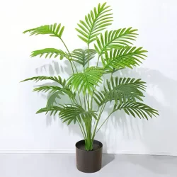 65CM 12Folhas Planta Artificial Palmeira Areca Real Toque