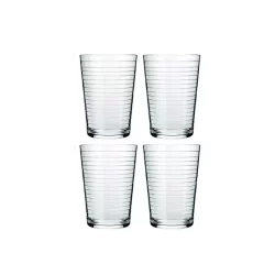 Jogo com 4 Copos Montana Line 210ml Vidro Transparente