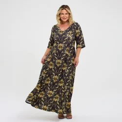 VESTIDO LONGO PLUS SIZE EVANGÉLICO SEROY 690