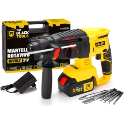 Martelete Rotativo Furadeira De Impacto Brushless A Bateria 21v Bivolt The Black Tools