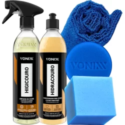 Kit Limpar Hidratar Couro Vonixx Higicouro Hidracouro 500ml