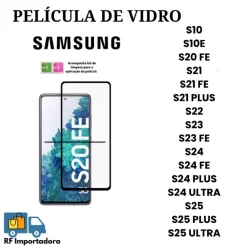 Película De Vidro 3D Temperado Para Samsung S10E S10 S20 S21 S22 S23 S24 S25 PLUS ULTRA FE