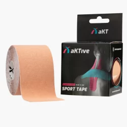 Bandagem Elástica Adesiva aKTive Sport Tape Fita Taping 5cm x 5m Kinesiology