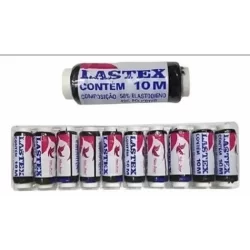 Lastex (10 MTS)-Pct C/10 Unidades Branco e Preto