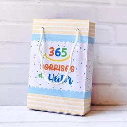 Sacolinha Personalizados 365 Sorrisos (PEGUE E MONTE) / Lembrancinha e Mimos para Festa de Aniversário