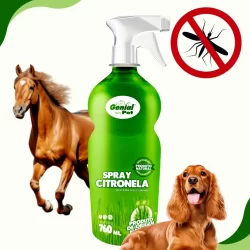 Colônia Citronela Spray Repelente Natural Cavalos Cachorro Bovino 750ml