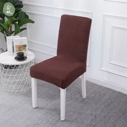 Jacquard Cadeira Capas Para Sala De Jantar , Stretch Macio Cobertura Lavável Removível Protetor 40*50cm