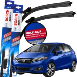Par Palheta Limpador Parabrisa Original Bosch Multiclip Honda Fit 2018 à 2025