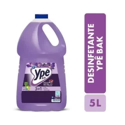 Desinfetante Ypê Bak Lavanda 5 Litros 3 em 1 Limpa Perfuma Desinfeta