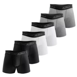 Kit 6 Cuecas Cotton Masculinas Dry Academia - Alpha Co