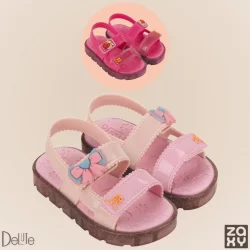 Sandália Papete de Bebê Zaxynina Macia Fofinha Confortável Macia Moderninha Feminina Baby Glitter