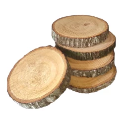 5 Bolachas de MAdeira 20cm Decoração Mesas Festas Brutas Rusticas Para Orquideas