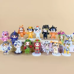 Boneco Digimon Figure de Ação Decoração Anime Miniatura Action Figure Takaishi Takeru/Yagami Taichi /Yagami Taichi
