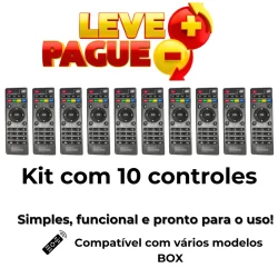 Controle Remoto para TV Compatível, Prático e de Alta Qualidade Box Kit com 10 controles
