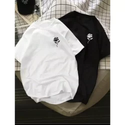 Kit 2 Camiseta Masculina Flor Premium Camisa Lançamento Estampado Linha Premium