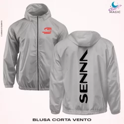 Blusa Corta vento S da Lenda Piloto Formula 1 Automobilismo GP Interlagos Corrida Ayrton - MAGIC CAR