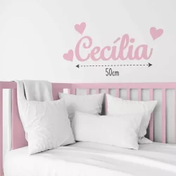Nome Personalizado Adesivo Menino e Menina Decoração de Quarto Infantil