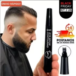 Caneta Preenchimento de Barba A Prova D'agua e Suor 24horas Beleza Masculina