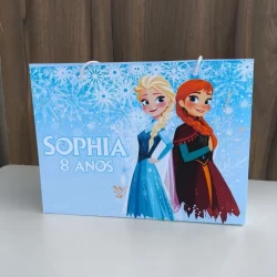 Sacolinha Personalizada Frozen e Elsa - Pegue e Monte