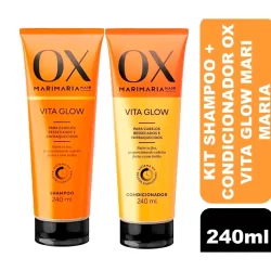 Kit Shampoo + Condicionador Ox Mari Maria Vita Glow 240ml
