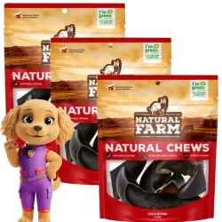 Petisco Cascos De Boi Mordedor Recheável Para Pet Natural Farm 6-24 cascos
