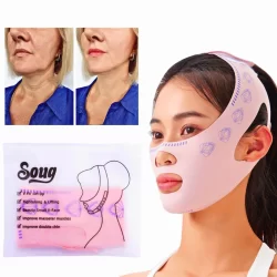 Máscara Faixa Modeladora Do Rosto Lipo De Papada Lifting