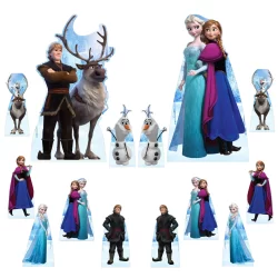 Frozen Super Kit 12 de mesa 2 de chão decoração temática para festa infantil