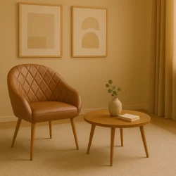 Poltrona Cadeira Decorativa Estofada Para Recepção Escritório Resistente Com Pés Palito