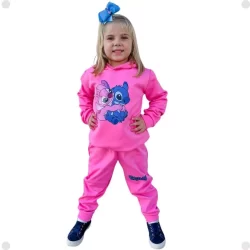 Conjunto De Moletom Menina Lilo stitch Criança Infantil