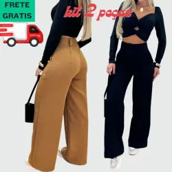 CALÇA PANTALONA DE ALFAIATARIA PREMIUM 2025