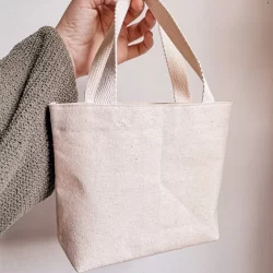 Kit 15 Sacolas Ecobags de Mão Pequenas Eventos, Presentes em Tecido Algodão