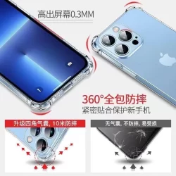 Capa Capinha Anti Shock Transparente e Pelicula 3D Para Iphone 6 7 8 X  XR XsMax 11 12PRO 13 14PLUS 15PROMAX  16E