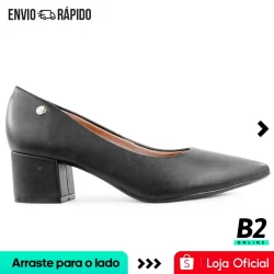Scarpin Vizzano Salto Médio Bico Fino Feminino Original Com Nota Fiscal e Garantia