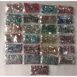 Kit Strass 2mm 3mm e 4mm Pedraria De Unha Nail Art Maquiagem Artesanato