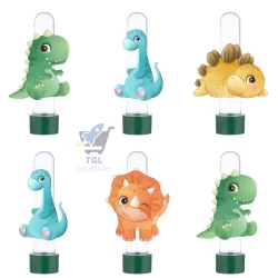 15 Tubetes Personalizados Lembrancinha Dinossauro Baby 2
