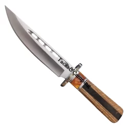 Faca Aço Inox Pesca Caça Camping Sobrevivência Churrasco Com Bainha